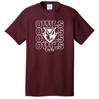 Owls Repeat - Core Cotton Tee Thumbnail