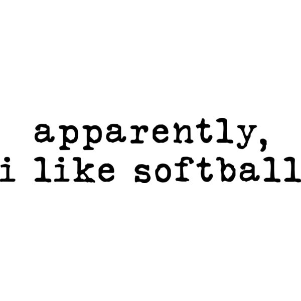 apparently I like Softball Thumbnail